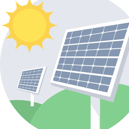 Gobo Logo Projektor mit Solarpanel installiert im Betrieb Besuchkinrole