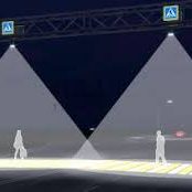 Wegweisende Gobo Projektion über solarbetriebenes System Smart City