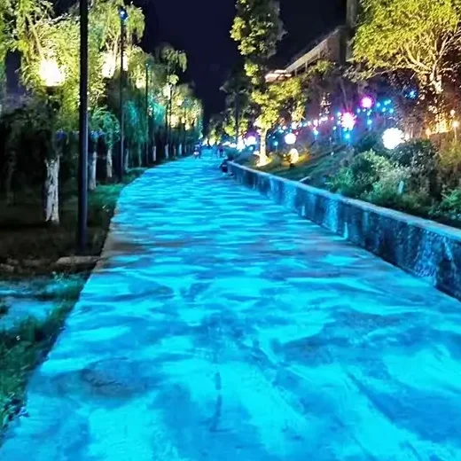 Gobo Projektor wirft dynamische Wasserreflektionen auf Wand oder Boden